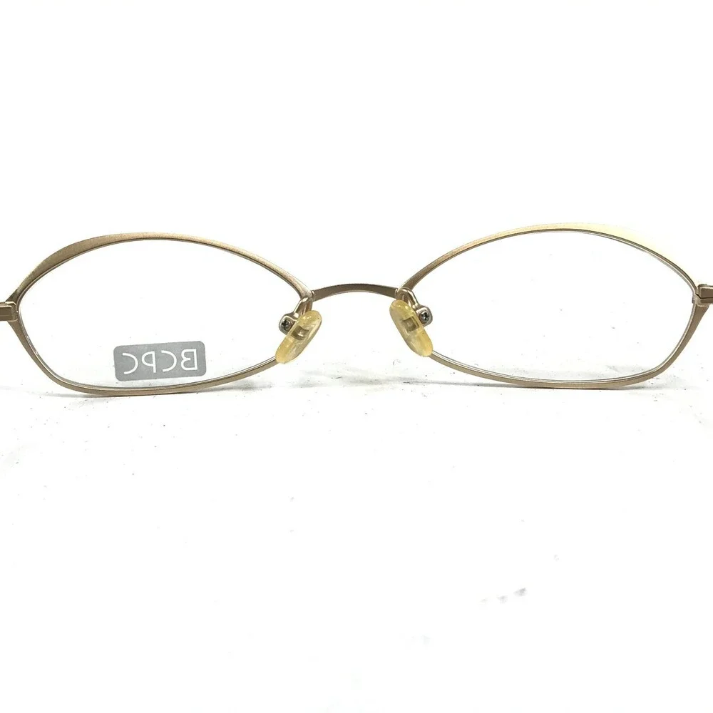 BCPC BP-149 COL.03 Eyeglasses Frames Red Gold Round Oval Full Rim 47-17-134